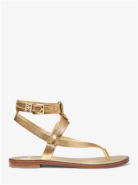 Pearson Metallic Leather Sandal 